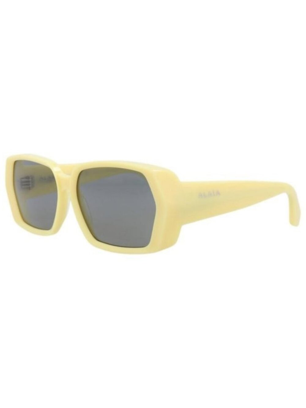 New Alaia Womens Square/Rectangle Yellow Yellow Grey Fashion Designer Sunglasses